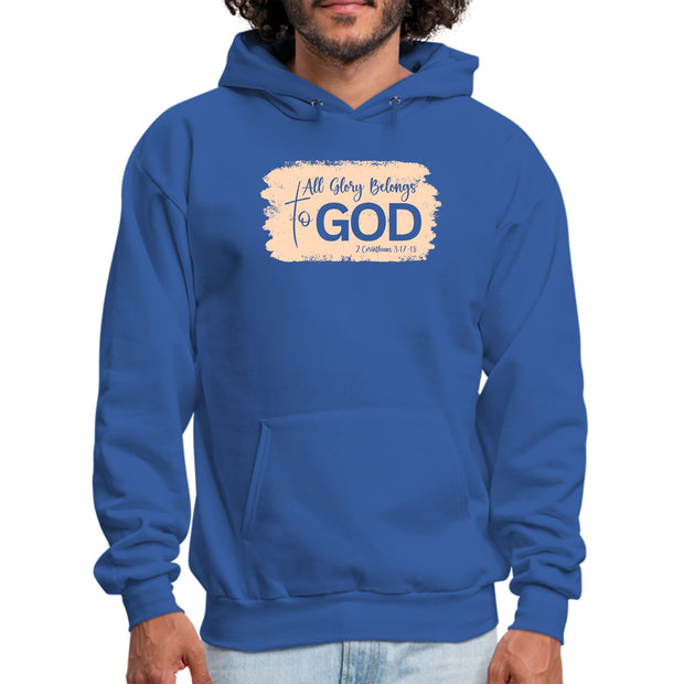 Mens Graphic Hoodie All Glory Belongs To God Christian Illustration-2