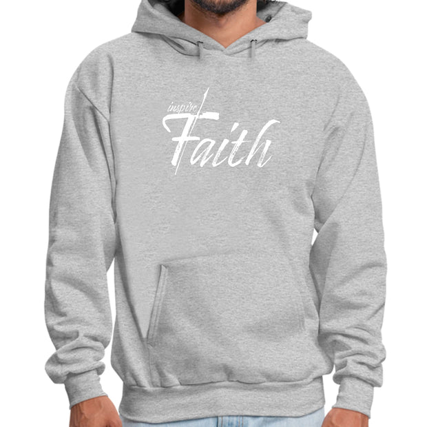 Mens Graphic Hoodie Inspire Faith White Print-7