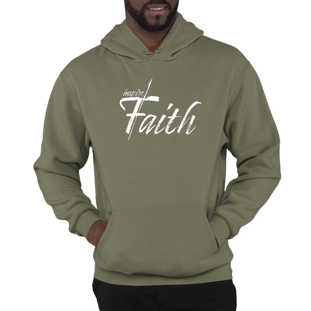 Mens Graphic Hoodie Inspire Faith White Print-5