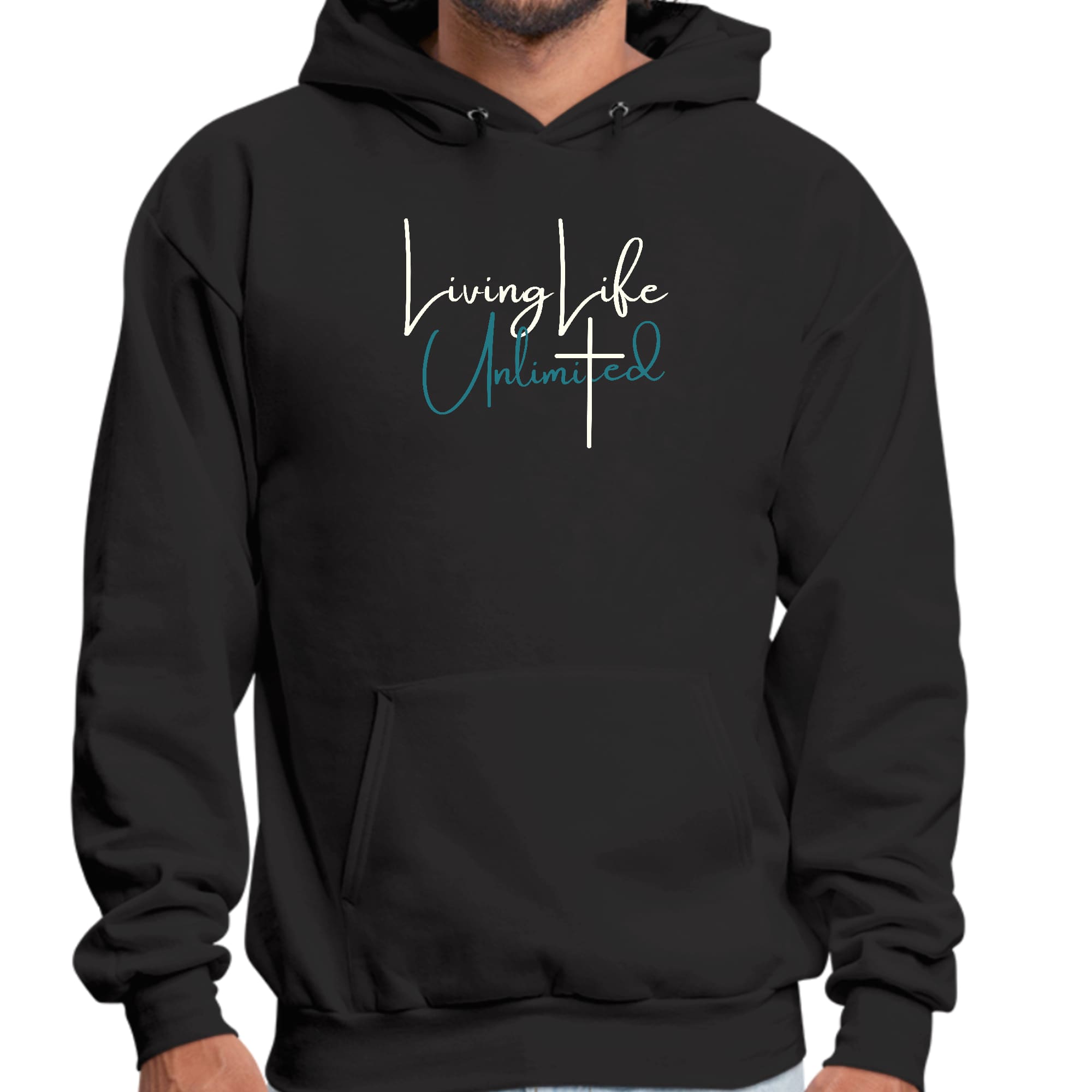 Mens Graphic Hoodie Living Life Unlimited-0