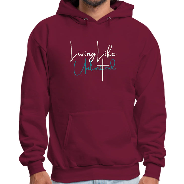 Mens Graphic Hoodie Living Life Unlimited-4