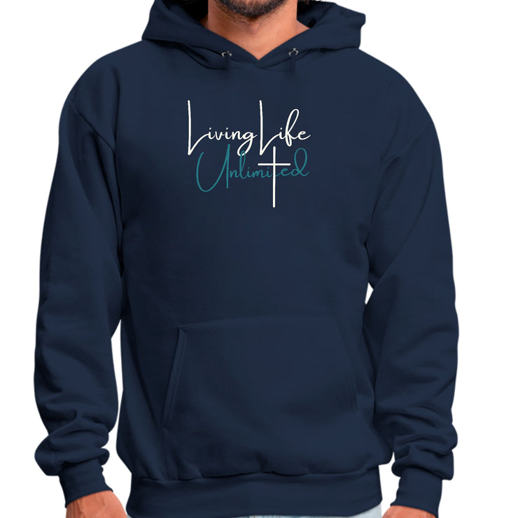 Mens Graphic Hoodie Living Life Unlimited-3