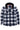 Men's Full Zip Up Hoodie Plaid Flannel Shirt Jacket with Hand Pockets-2