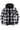 Men's Matching Family Black white Hooded Flannel Jacket-1