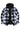 Men's Matching Family Black white Hooded Flannel Jacket-3