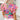 Multicolor Vibrant Floral Print Trimmed Ruffle Sleeve Blouse-1