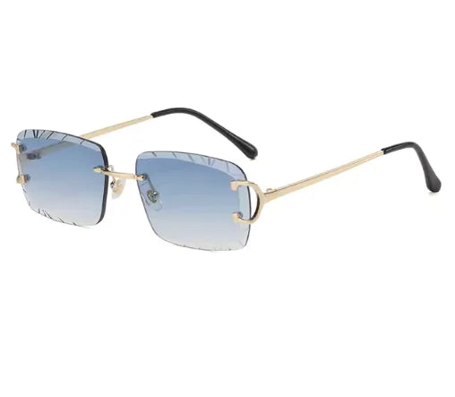 Urban Edge Rimless Square Sunglasses