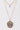 "Dos Pesos" Gold Double Chain  Coin Pendant Tiny Crystal Necklace-3