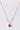 Gold Link Chain Red Marble Heart Pendant Necklace-1