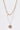 Gold Double Paperclip Twisted Chain Pearl Pendant Necklace-2