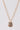 Gold Link Chain Rectangle Crystals Moon Pendant Necklace-1