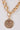 "Dos Pesos" Gold Chunky Link Chain Coin Pendant Necklace-3