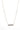 Gold Name Tag Single Tiny Pearl Chain Necklace-0