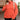 Orange O-ring Zipper Pocketed Plus Size Sweatshirt-0