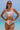 Orange Vertical Striped High Waist Bikini Swimsuit-3