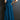 Peacock Blue Short Sleeve Shirred High Waist V Neck Maxi Dress-0