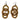 Maasai Beaded Round Three Tier Earrings - Gold-0