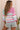 Pink Color Block Striped Three-Quarter Sleeve Knitted Top-1