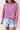 Pink Exposed Seam Round Neck Terry Pullover-2