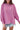 Pink Exposed Seam Round Neck Terry Pullover-3