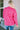 Pink Leopard Print Button Cuffs Raw Hem Jacket-1