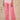 Pink Rhinestone Gradient Denim Pants-0