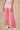 Pink Rhinestone Gradient Denim Pants-0