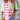 Pink Stripe Drop Sleeve T Shirt-0