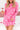Pink Valentine Heart Print Long Sleeve Tee and Shorts Lounge Set-0