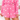 Pink Valentine Heart Print Long Sleeve Tee and Shorts Lounge Set-2
