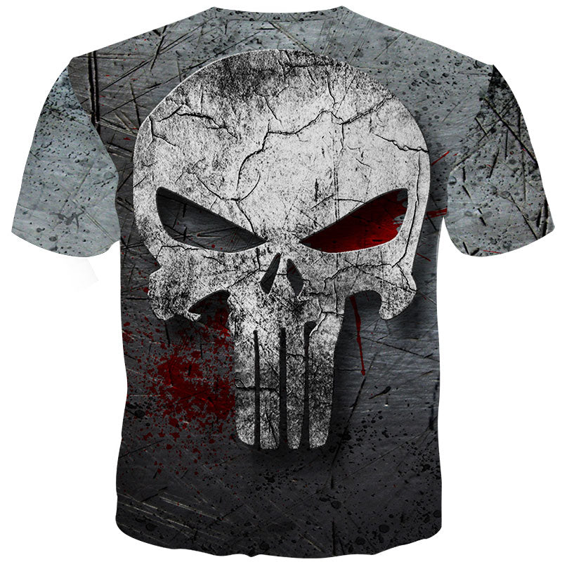 3d Skull T Shirt Men 3d Full Print Tees Shirt Homme Punisher 3d T Shirt Fitness Compression Men T Shirt Plus Size-2