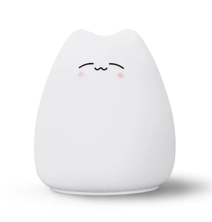 Colorful Cat LED Silicone Night Light