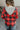Red Christmas Plaid Striped Patchwork Drawstring Hoodie-4
