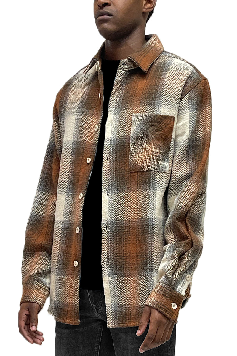 Wool Blend Flannel Shacket-6