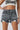 Sky Blue High Rise Crossover Waist Denim Shorts-5
