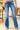 Sky Blue Slight Distressed Medium Wash Flare Jeans-0