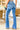 Sky Blue Slight Distressed Medium Wash Flare Jeans-1