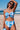 Sky Blue Tropical Ruffle Bikini High Waisted Swimsuit with Sarong-3
