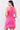 Hot-Pink Sleeveless Round Neck Fitted Asymmetrical Mini Dress-1