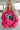 Strawberry Pink Cow & Sequin Double Heart Patch Graphic Sweatshirt-3