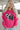 Strawberry Pink Cow & Sequin Double Heart Patch Graphic Sweatshirt-4