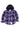 Kids Boys and Girls Fleece-Lined Snap Flannel Shirt,Hooded Plaid Jacket-12