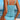 Turquoise Striped Mesh Tankini Swimsuit-1