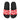 Mens Slide Sandals, Love Red Hearts-2