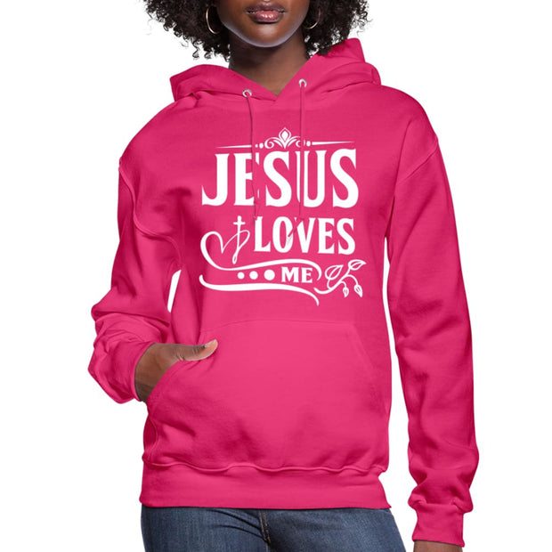 Womens Hoodie, Jesus Loves-2
