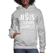 Womens Hoodie, Jesus Loves-6