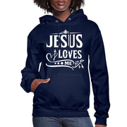 Womens Hoodie, Jesus Loves-0