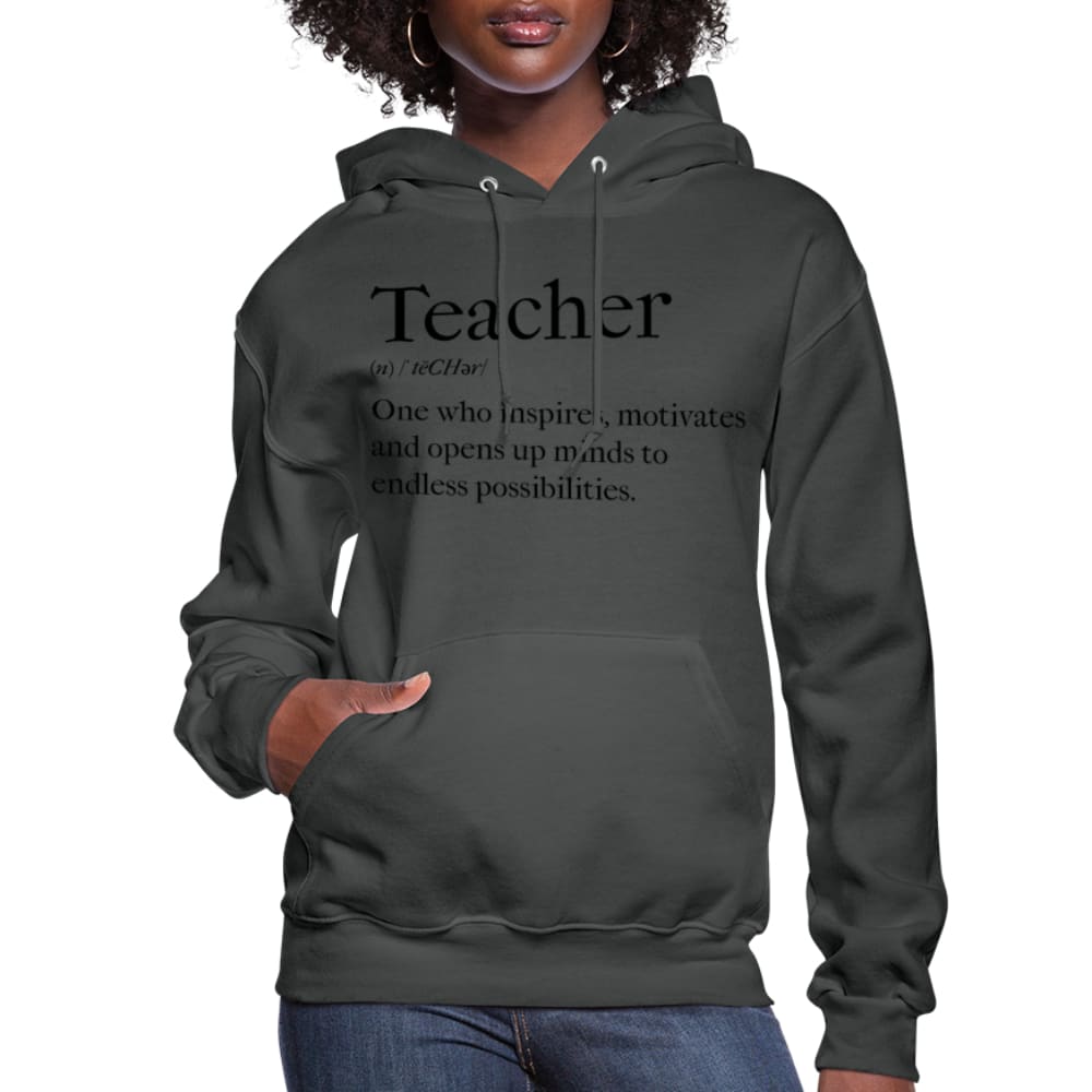 Womens Hoodie - Pullover Hooded Sweatshirt -graphic/teachers Inspire-5