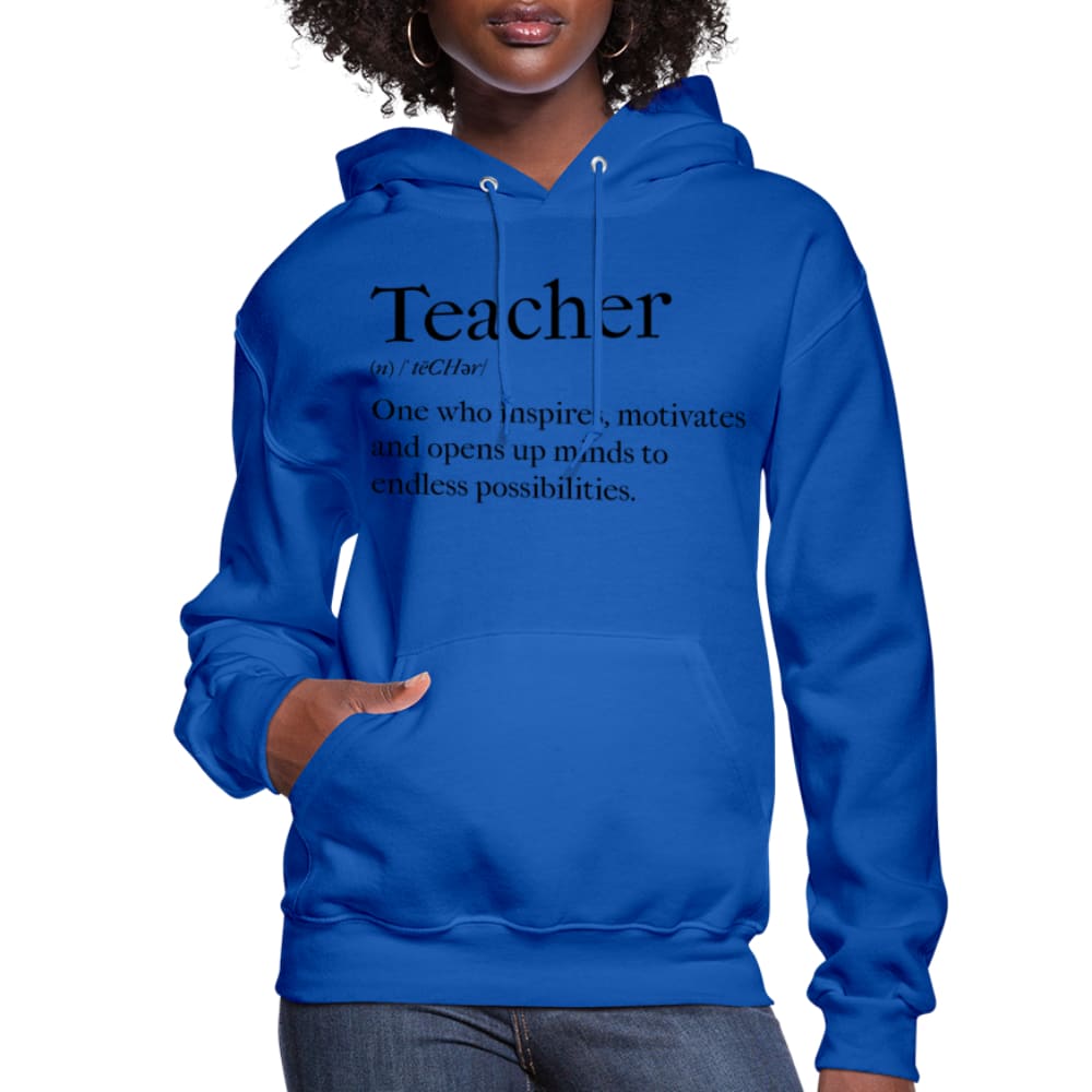 Womens Hoodie - Pullover Hooded Sweatshirt -graphic/teachers Inspire-7