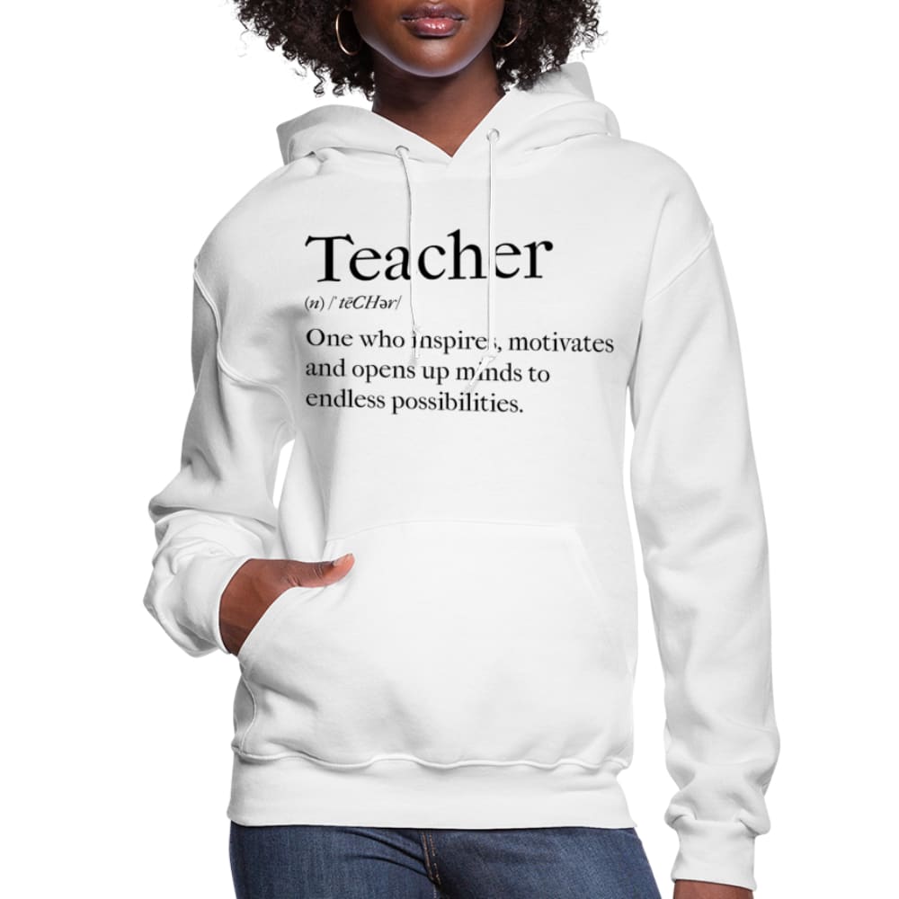 Womens Hoodie - Pullover Hooded Sweatshirt -graphic/teachers Inspire-0